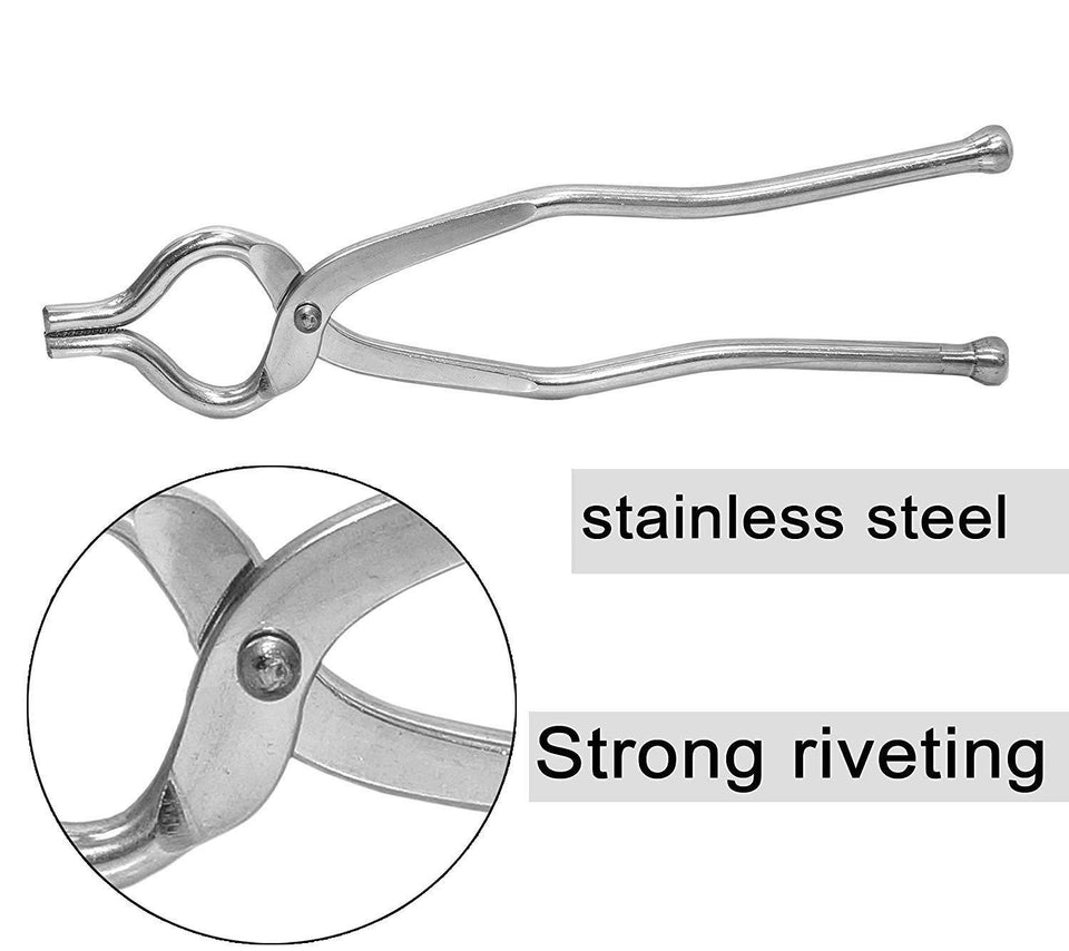 Stainless Steel Pakkad, Sansi, Tong, Kitchen Tool pincer, Utility Holder (Big) ( Utensil Holder) - halfrate.in