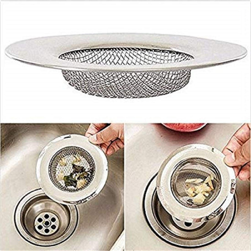 Stainless Steel Strainer Kitchen Drain Basin Basket Filter Stopper Drainer Sink Jaali 6.5 cm