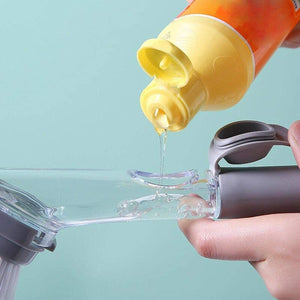 Automatic Kitchen Cleaning Brush Liquid Tank Scrubber Long Handle Pot Brush Dishwashing Brush Refill Liquid Soap Dispenser Sink Brush Cleaning Brush, Changeable Brush Head Cleaner