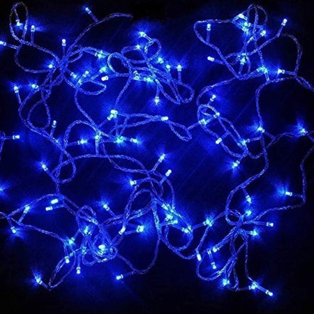 Blue Plastic Rice Lights 5 mtr Serial Bulbs Ladi Decoration Lighting for Indoor, Outdoor, DIY, Diwali Christmas Eid and Other Festive Season