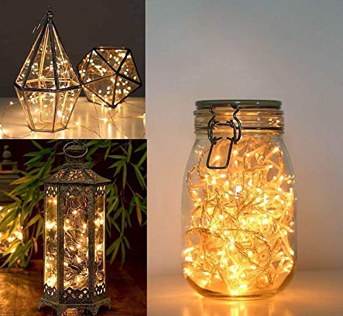 White Plastic Rice Lights 5 mtr Serial Bulbs Ladi Decoration Lighting
