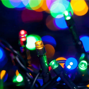 Multicolor Plastic Rice Lights 10 mtr Serial Bulbs Ladi Decoration Lighting for Indoor, Outdoor, DIY, Diwali Christmas Eid and Other Festive Season