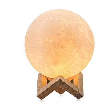 Moon Lamp 3D 7 Colour Changeable Sensor Moon Night Light Lamp Touch Control Moonlight Lamp with Stand & USB for Bedrooms Valentine Gift Festival Gift Corporate Gift Wedding Gift