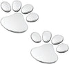 Soonai Foot Mark Silver Car Sticker Lucky Charm - halfrate.in