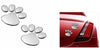 Soonai Foot Mark Silver Car Sticker Lucky Charm - halfrate.in
