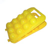 Plastic Egg Holder for Refrigerator Egg Tray with Lid, Kitchen Shockproof Plastic Egg Storage Container for Fridge, 12 Eggs Box