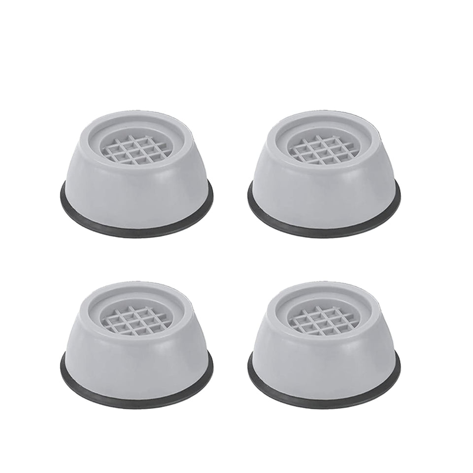 Washer Dryer Anti Vibration Pad with Suction Cup Feet, Fridge Washing Machine Feet Pads Leveling Feet Anti Walk Pads Shock Absorber