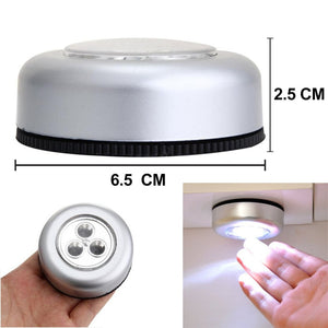 Stick-N-Clicks 3 in 1 LED Bulb Tap Lights Push Night Touch Light, Battery Operated Wall Light for Cupboard, Entrance, Hallway, Cabinet, Wardrobe