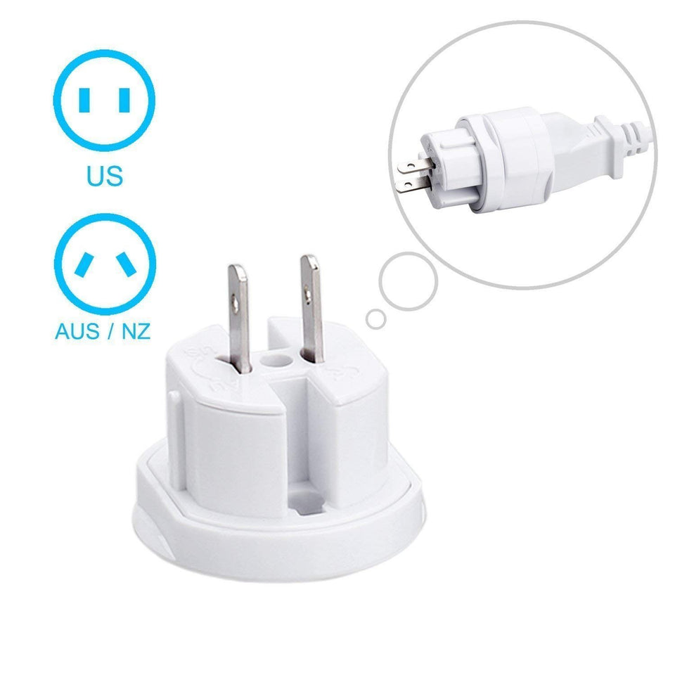 Ekdant® Universal Travel Adapter Round All in One -Supports over 150 Countries Including US, AUS, NZ, Europe, UK - halfrate.in