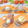 Egg Slicer 2-in-1, Steel Body and Stainless Steel Blade Wires Boiled Egg Slicer Cutter, Mushroom Slicer Egg Cutter