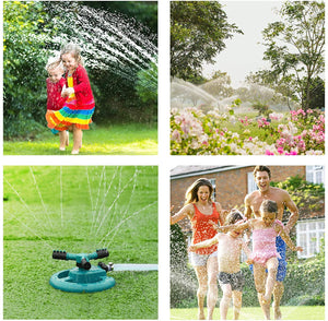 Garden Sprinkler, Adjustable 360 Degree Rotation Lawn Sprinkler, Large Area Coverage, Sprinklers for Yard for Plant Irrigation and Kids Playing