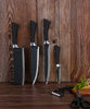Chef Knife Set Professional Stainless Steel With Peeler And Scissor (6 Pieces)