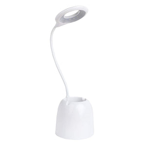 LED Desk Table Lamp, Children Eye Protection Student Reading - Pen Holder, Mobile Stand, Study Lamp, Night Light, USB Charging