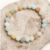 Natural Amazonite Bracelet 8 mm Crystal Stone Bracelet Round Beads for Reiki and Crystal Healing Fengshui Gemstone