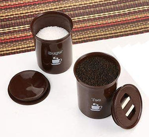Plastic Container Set- 850 ml, 2 Pieces, Brown