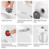 Handheld Garment Facial Steamer Mini Handheld Electric Garment Facial Steamer Brush and Fabric for Ironing Clothes Home and Travel (Multicolour) - halfrate.in