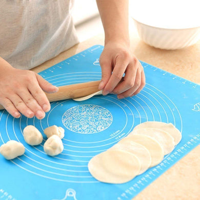 Silicone Baking Mat Silicone Chapati Atta Kneading Mat Non-Stick Fondant Rolling Mat Stretchable for Kitchen Roti Chapati Cake – Multicolor