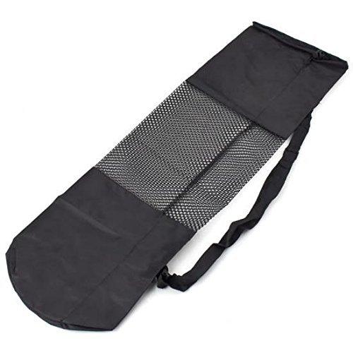 Yoga Bag Mat Carry Exercise Mat Carrying Cover with Strap - Black, (Fit Upto 6mm Yoga mat) - halfrate.in