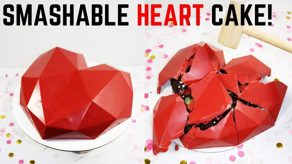 Red Flexible Silicone 3D Diamond Heart Shape Pinata Chocolate Cake Mold at  Best Price in Rajkot | Deodap International Private Limited