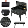 Foldable Briefcase Style Charcoal Barbecue and Tandoor Grill Barbeque Stand Fold and Go for Outdoor Picnic Camping and Travelling