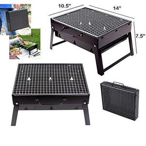 Lightweight Simple Charcoal Grill Barbecue Perfect Foldable BBQ Grill for Outdoor Picnic Camping and Travelling