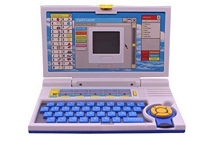 Educational English Learner Laptop with Mouse for Kids 20 Activity Games - halfrate.in