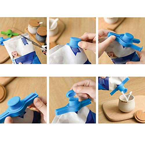 Amazon.com: 20-pc Bag Clips Sealer, Assorted Colors, Food Sealing Clips:  Home & Kitchen