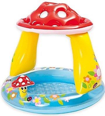 Mushroom Baby Pool | Suitable for a Child 1 to 3 Years, Mushroom Canopy Provides Shade from the Sun - halfrate.in