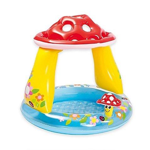 Mushroom Baby Pool | Suitable for a Child 1 to 3 Years, Mushroom Canopy Provides Shade from the Sun - halfrate.in