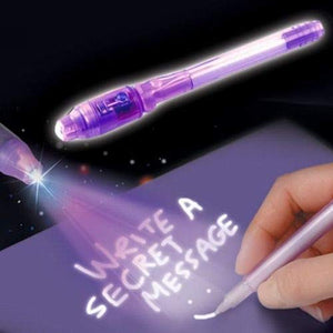 2 in 1 fake currency checker and Invisible Ink pen & built-in UV black light- Pack of 2 - halfrate.in