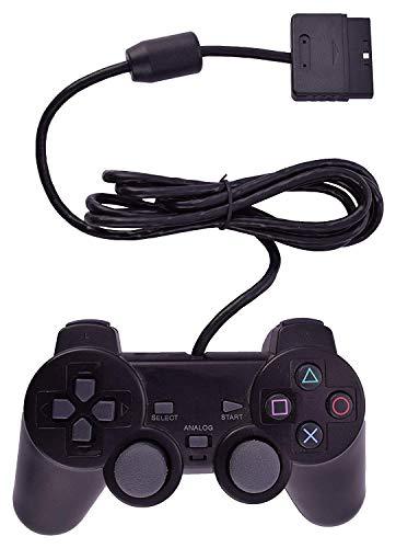 Wired Dualshock Remote Controller Compatible With Sony ps2  Playstation-2 (Black) - halfrate.in