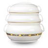 Asian Crown Plastic noble Casserole Set, 3-Pieces, white - halfrate.in