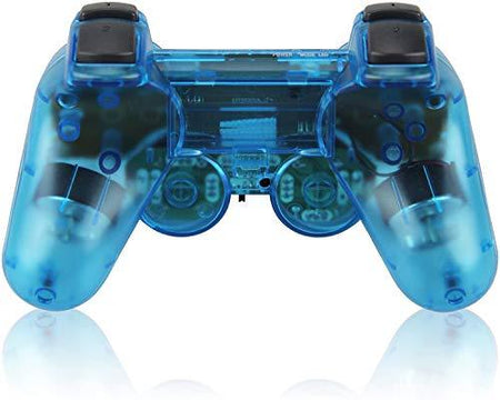 Wireless PS2 Dual Vibration Controller for Sony Playstation 2 (Blue) - halfrate.in