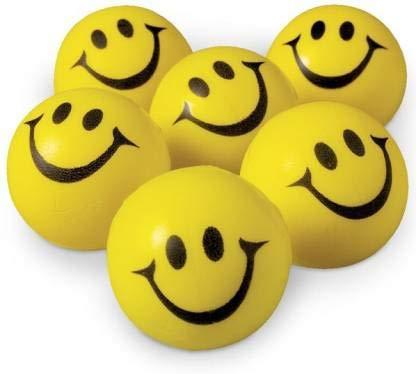 Smiley Face Squeeze Ball (Yellow) Set of 3 - halfrate.in