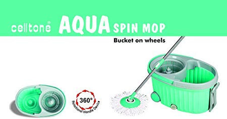 Aqua Spin Mop with Microfiber Refill