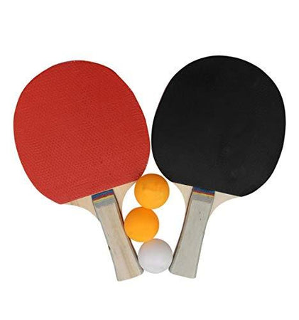 Table Tennis Racket Bat Set Two Rackets - halfrate.in