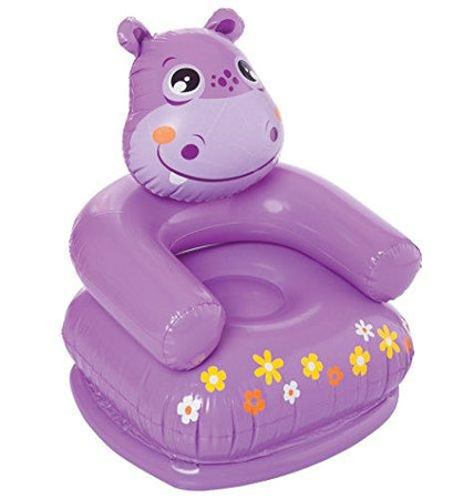 Intex Happy Animal Chair Assortment - Hippo, Multi Color - halfrate.in