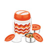 Diet Meal Stainless Steel Lunch Box, Set of 3, Orange