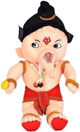 Cute Huggable Lord Ganesha Plush Soft Toy for Kids (33cm) - halfrate.in