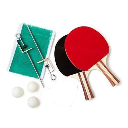 Wooden Table Tennis Set (2 raquets | 3 Balls | 1 Adjustable net) - halfrate.in