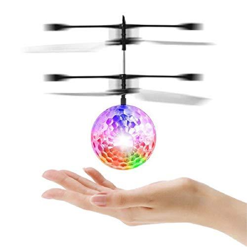 Hand Control Flying Ball with Motion Sensors and 3D Lights,Gravity Sensor Lights, Multi Infrared Induction RC Built-in LED Light Helicopter Toys - halfrate.in