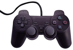 Wired Dualshock Remote Controller Compatible With Sony ps2  Playstation-2 (Black) - halfrate.in