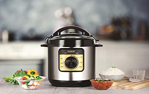 Clearline Appliances 6 Litre Electric Pressure Cooker with Multiple Safety Functions - halfrate.in