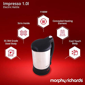 Impresso 1-Litre Stainless Steel Electric Kettle
