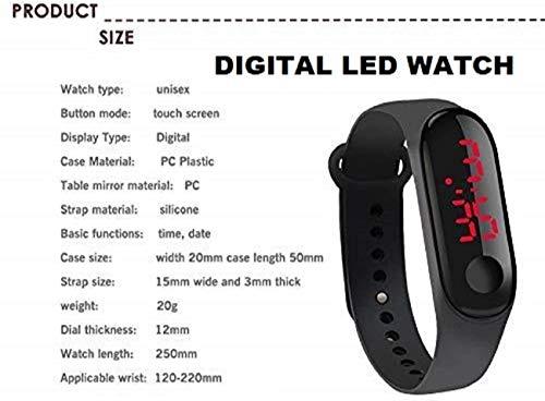 Silicone Digital LED Bracelet Band Wrist M3 Watch for Kids, Boys|Men|Girls|Digital Watch Men Women Children - halfrate.in