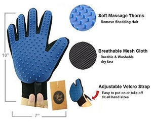 Cleaning Hair Brush Comb Animal Massage Hair Removal Dog Grooming True Touch Shedding Brush Bath Gloves