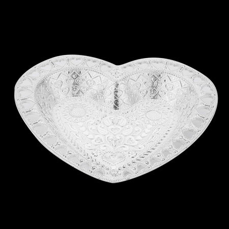 Silver plated Heart Shape Multipurpose Attractive Tray