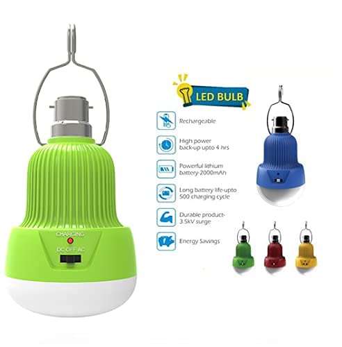 Inverter AC DC Bulb Upto 4 Hours Backup Power, Eco-Friendly, Emergency and Rechargeable Bulb, AC / DC Ultra Efficient LED Bulb