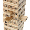 54 PC Wooden Building Blocks, Tumbling Tower, Stacking & Balancing Games, Party Game