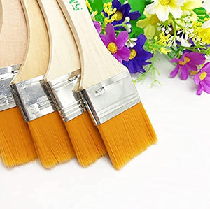 Multipurpose Water Color Paint Brush Set Painting | Flat Painting Brush Set for Artists (Pack of 12 Brushes)